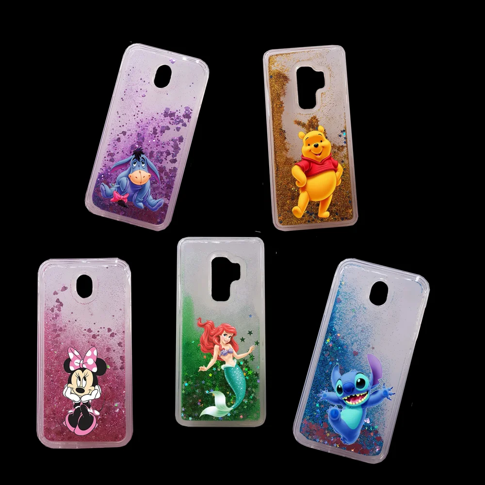 

Stitch Minnie Bear Water Liquid Case for Xiaomi Mi 3/3S/3 Pro/3X/MAX/2/NOTE/A2 lite/Redmi 6/6A Pro Quicksand Soft Silicone Cover
