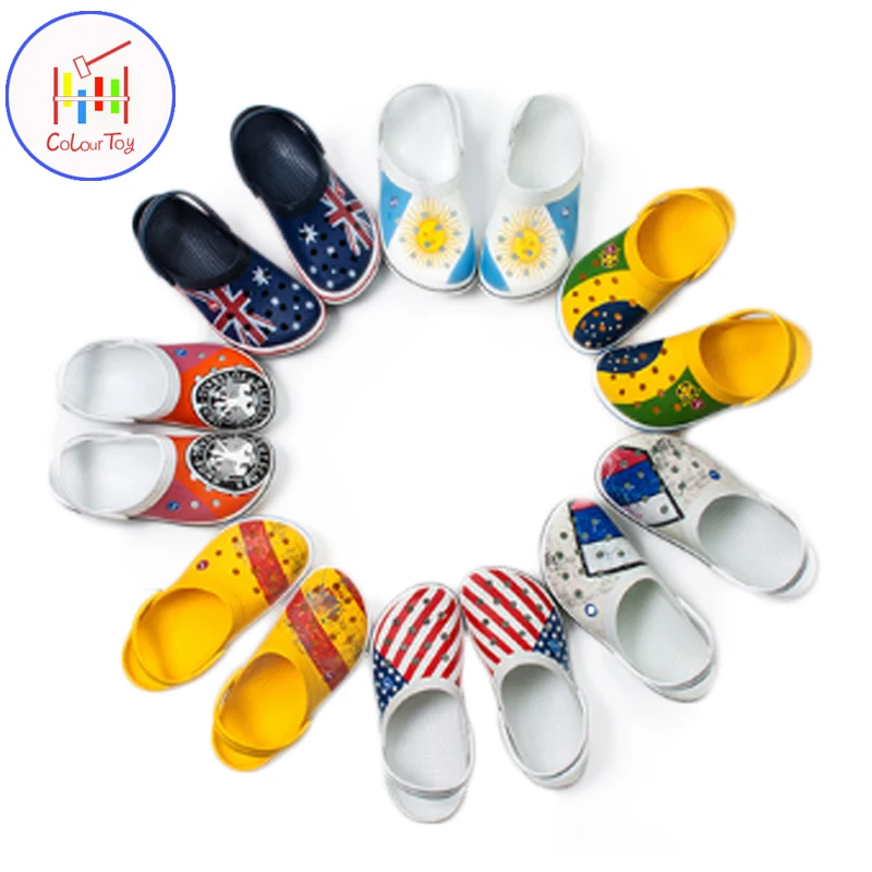 

Women Men Boys Casual Sandals Shoes National Flag Shoe Kids Girl Slippers Beach Outdoor Home Daily Wear Non-slip Breathable