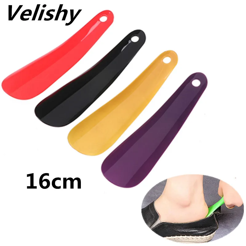 2Pcs 16cm Colorful Plastic Shoehorn Shoe Horns Spoon Professional Flexible Shoe Lifter Shoes Accessories Random