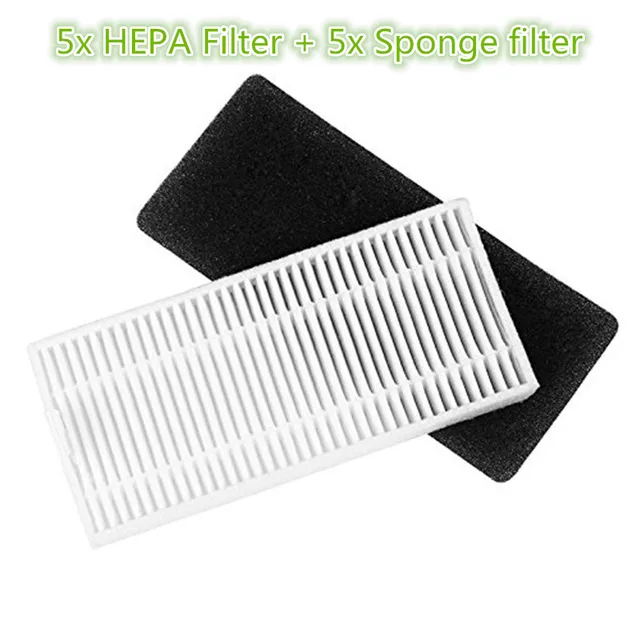 Ecovacs Deebot N79 >> 5x Robot Hepa Filters 5x Sponge Filter Kit For Ecovacs Deebot N79 Ecovacs Deebot N79 >> 5x Robot Hepa Filters 5x Sponge Filter Kit For Ecovacs Deebot N79