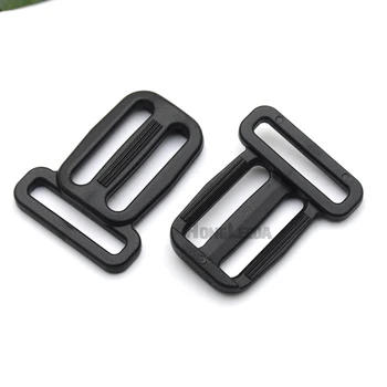 

150pcs Adjustable strap buckle 20mm 25mm black POM strap buckle plastic adjustable buckle for bag luggage M036-25X25
