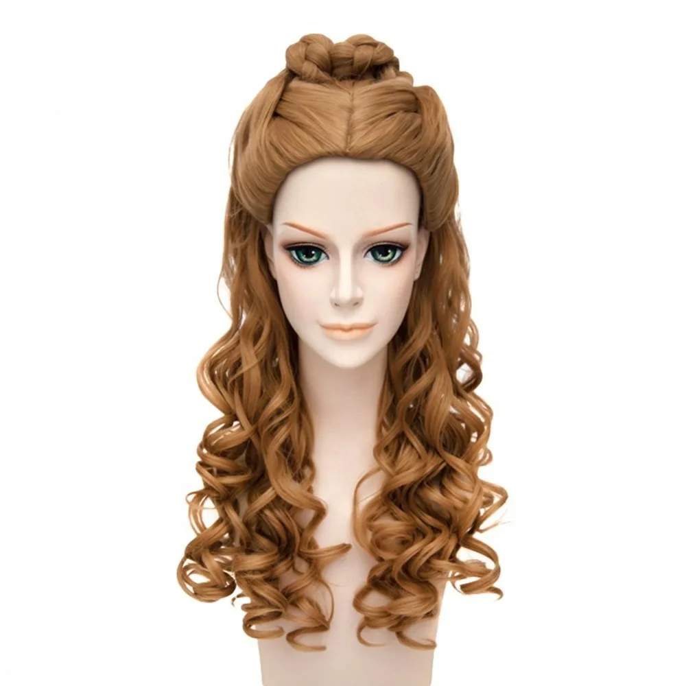 Women's Cinderella Live Action Movie Cosplay Wigs Belle Braided Long