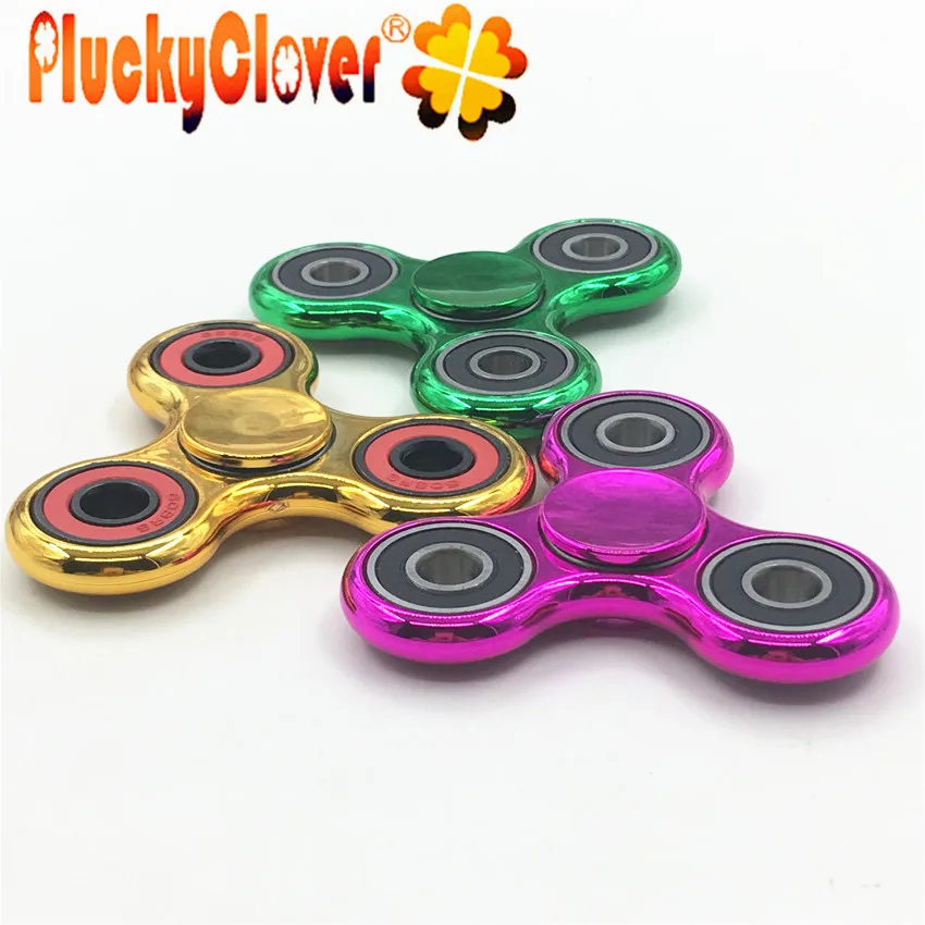 Fidget Tri Spinner Hand Spinner Aluminium Anti Stress Fidget Spinner schwarz