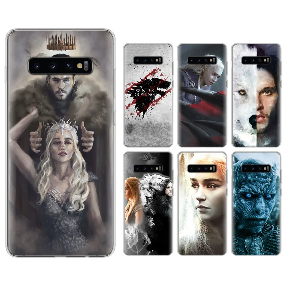 

game of throne art Silicone case for Samsung Galaxy S8 S9 S10 S10 Plus M10 M20 S6 S7 edge TPU Soft Phone cases cover
