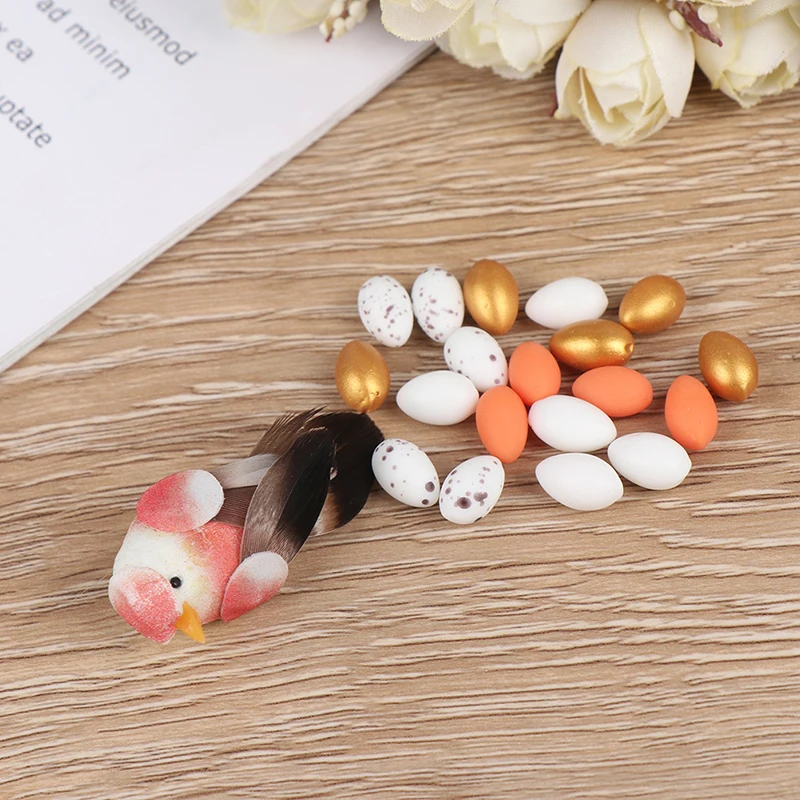 

5pcs bubble simulation egg cute mini bird egg egg model painting tutorial, DIY micro-landscape decoration craft
