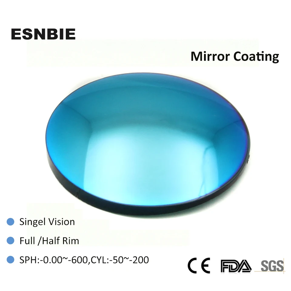 gelb Für Sonnenbrille Index Auge Farbige Grün Optische Linsen Mode blau 56 1 Blau Esnbie rot Brillen Grün 80mm Durchmesser silber Objektiv 0qwA8YEHn