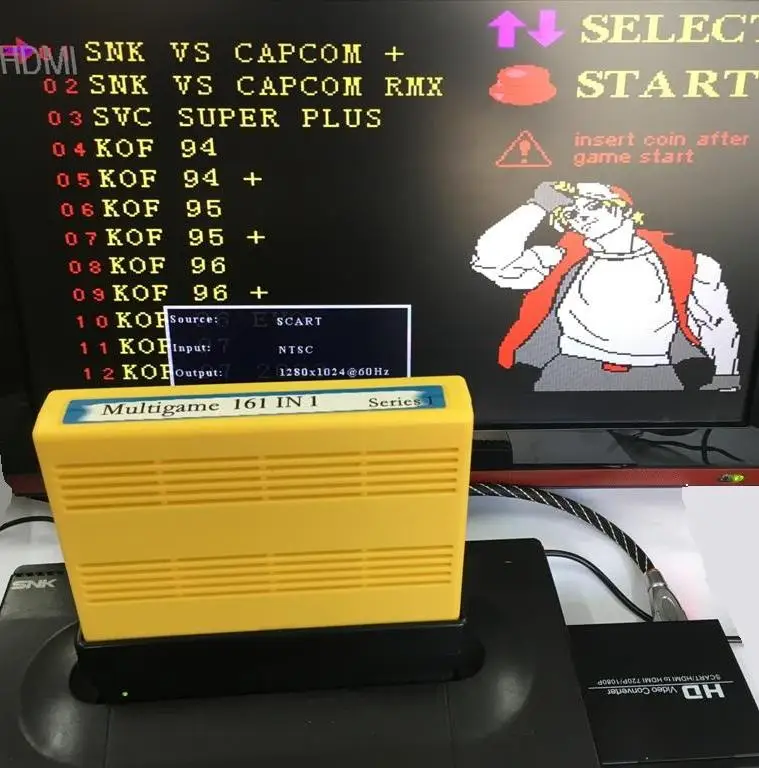 Стерео звук HDMI конвертер и HD видео Upscaler для NEOGEO AES/CD консоли|converter hdmi|upscaler hdmi |