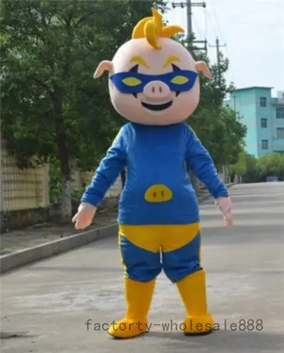 

Halloween GG Bond Pig Mascot Costume Suit Cosplay Party Game Adult Dress Outfit
