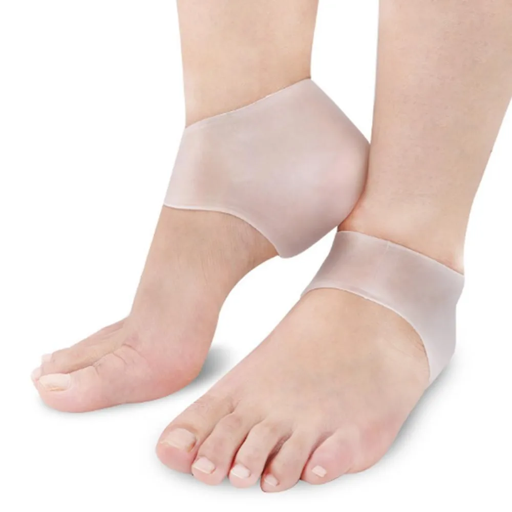 1 Pair Heal Gel SEBS Sleeves Silicone Foot Heel Ankle Pain