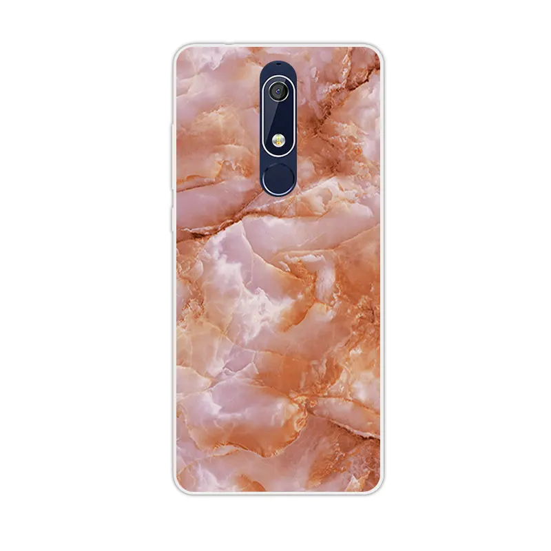 Чехол для Nokia 5 1 силиконовый чехол дизайнерский телефона мягкий из ТПУ 2018 чехлы
