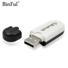 BINFUL новейший Bluetooth 4,0 музыкальный аудио стерео приемник 3,5 мм адаптер ключ A2DP 5 В USB беспроводной для автомобиля динамик стерео AUX