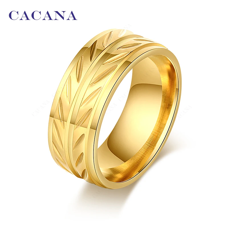 

CACANA Stainless Steel Rings For Women Fashion Elegant Jewelry Wholesale NO.R76