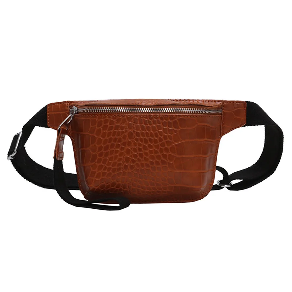 

Waist Bag Women PU Leather Fanny Pack Fashion Belt Bag Women Phone Pouch Casual Black Chest Bags Girls Shoulder Backpack #P