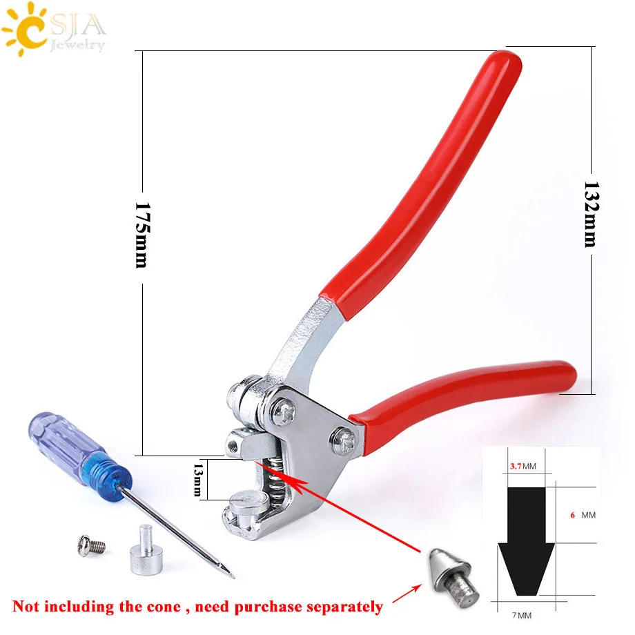 CSJA красная покрытая пластиком ручка свинцовое уплотнение уплотнительные плоскогубцы стальные суппорты плоскогубцы штамповка ювелирных изделий Маркировка Набор инструментов Отвертка F475