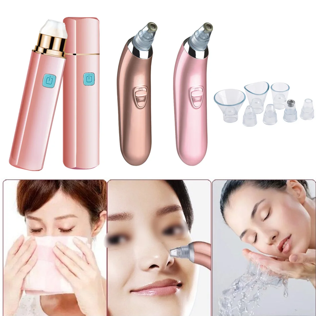 Electric Facial Vacuum Pore Cleaner Spot Acne Blackhead Remover Vacuum
