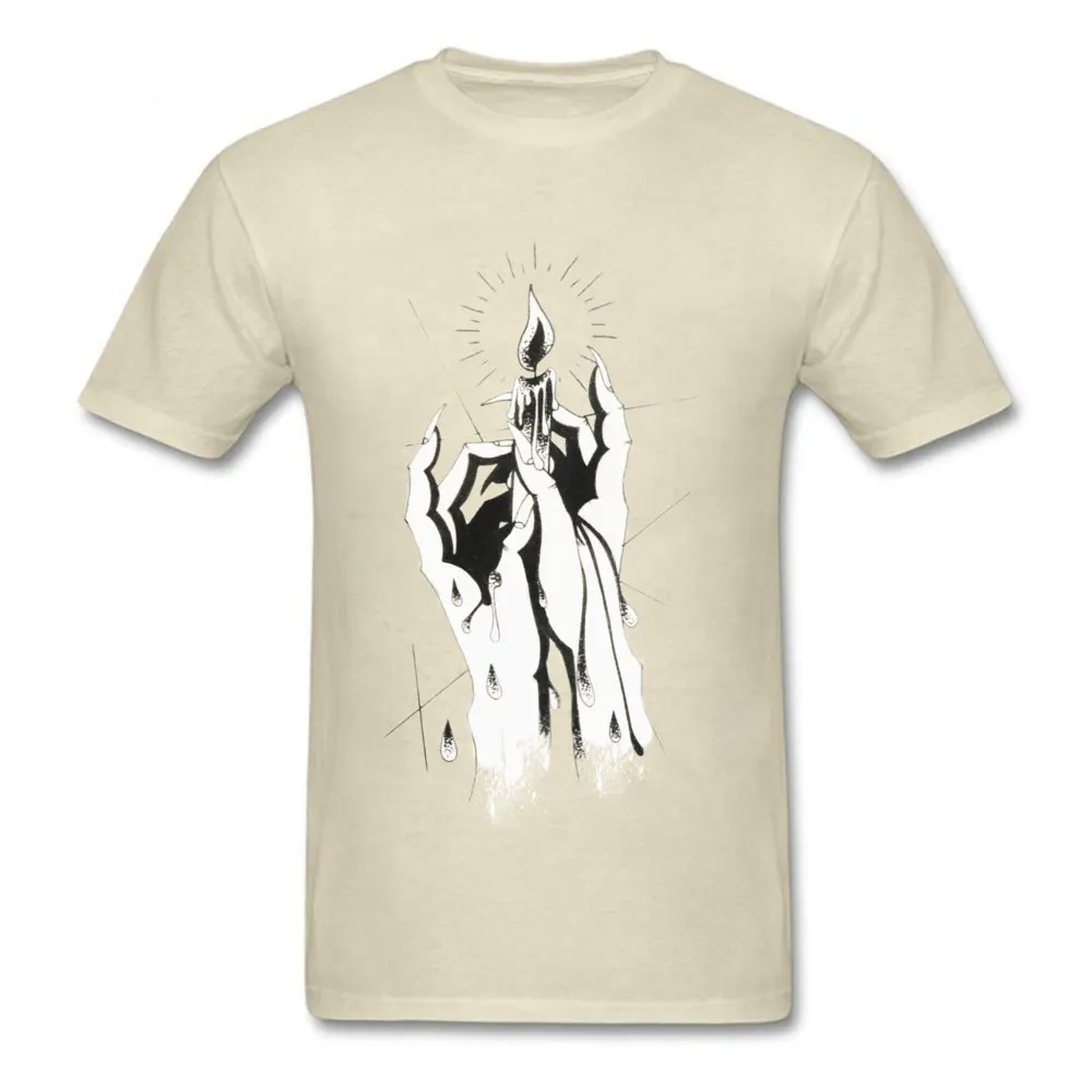 2018 Newest Men T-shirts Give Me Some Light Design Tees 100% Cotton Short Sleeve Casual Tops Shirt Round Collar Give Me Some Light beige