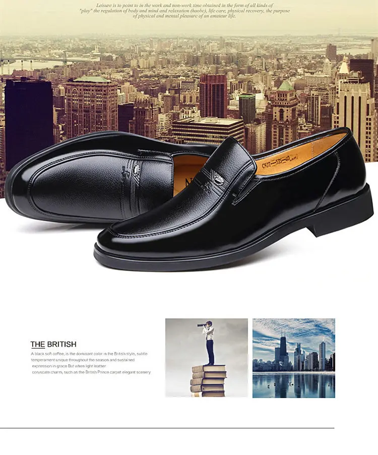 Новая модная мужская обувь повседневная официальная Мужская обувь кожаная обувь с квадратным носком кожаная обувь с микрофиброй Мужская обувь без шнуровки в деловом стиле