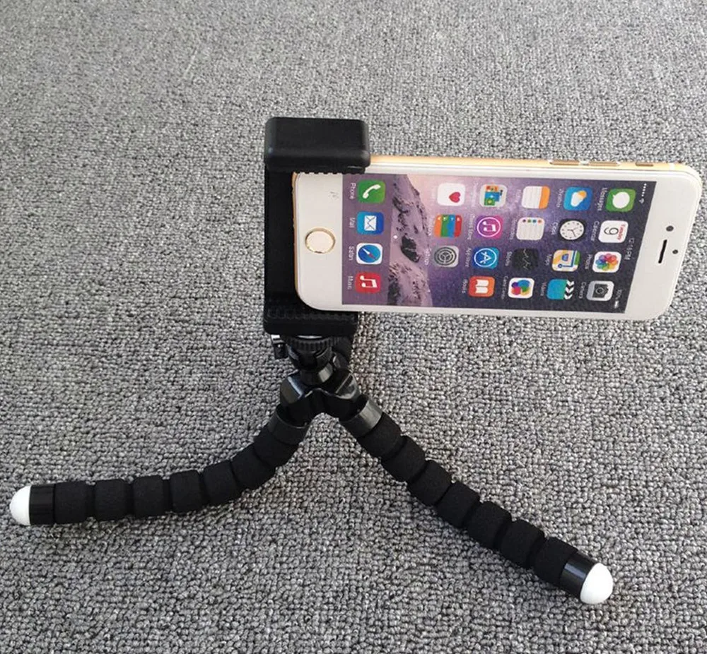 

Universal Smartphone Holder mount bracket Adapter Clip Flexible Mini Tripod for iPhone, Samsung Galaxy