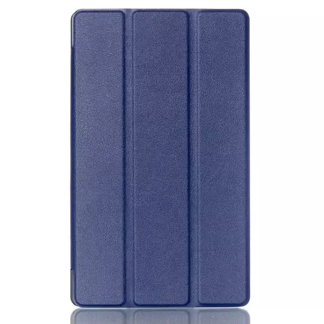 Ультра тонкий смарт-чехол с откидной магнитной крышкой и кожаный чехол сотового телефона с подставкой для Asus Zenpad 7,0 Z370 Z370CG чехол для планшета защитный корпус, базовый чехол для телефона - Цвет: Синий