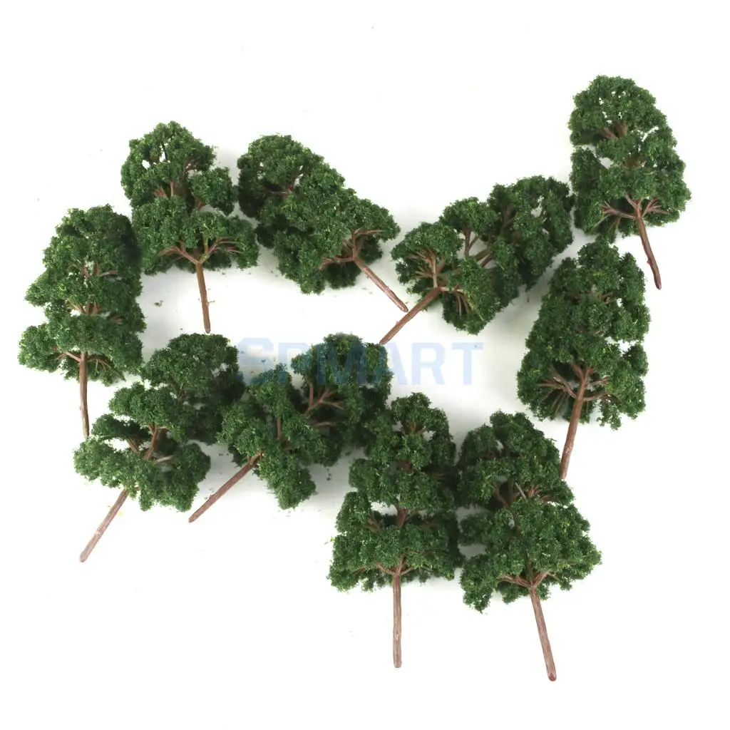 20 Trees Model Train Railroad Wargame Diorama Scenery Landscape HO N Scale