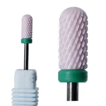 XF Электрический Маникюрный станок верхняя половина сферической поверхности шлифовальные аксессуары керамический сверло для ногтей 3/3" наконечники для обработки ногтей