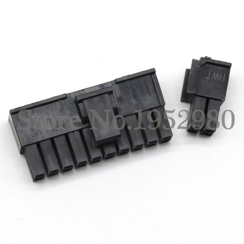 20 шт 4 2 мм шаг 5557 ATX PC разъем питания + 4Pin 24Pin Мужской Корпус черный|male power connector|housing