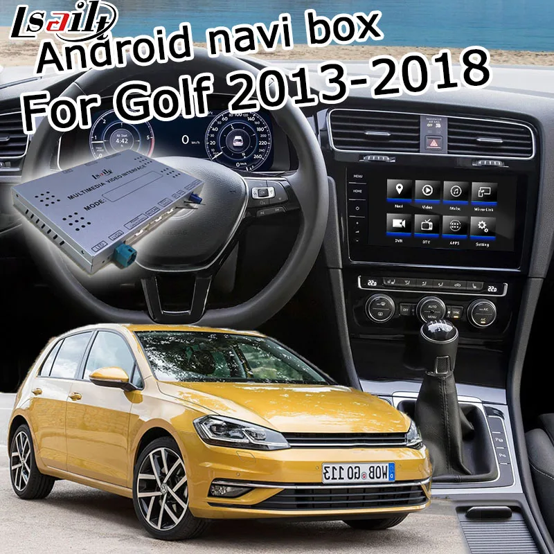 Android/carplay интерфейсная коробка для Volkswagen Golf mk7 MIB MQB Откройте для себя pro android gps навигация видео интерфейс коробка Lsailt