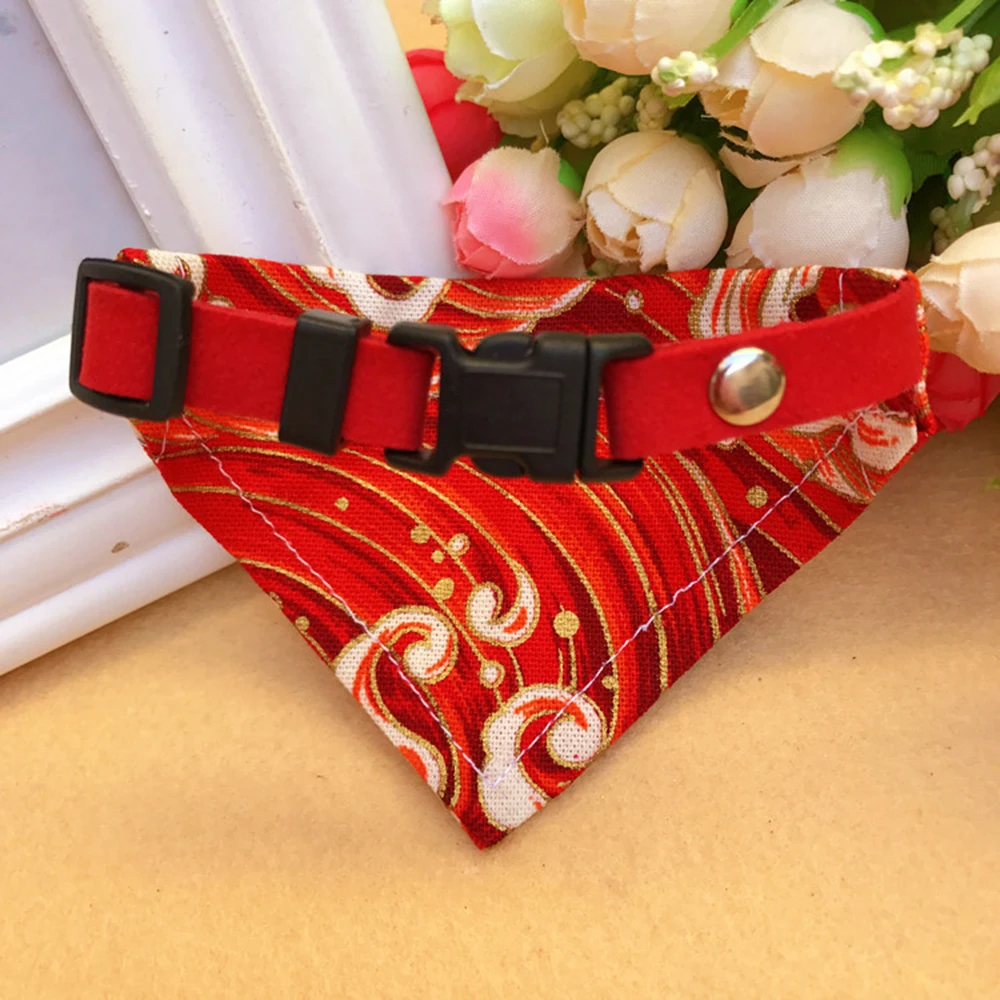 Cat Neck Scarf Bandana flowers Patterns Japanese Style Adjustable Pet Dog Puppy Bibs Collar Neckerchief Dogs Accessories Groomin