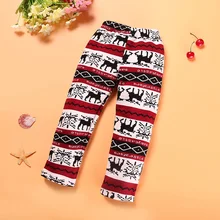NZ217 одежда для маленьких девочек 1 предмет штаны с изображением оленя штаны на осень-зиму для девочек леггинсы Детская одежда для девочек