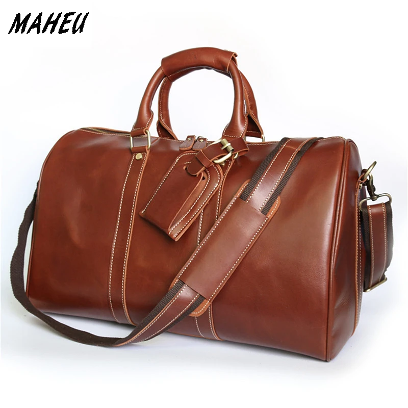 Leather Duffel Bag Women Literacy Basics