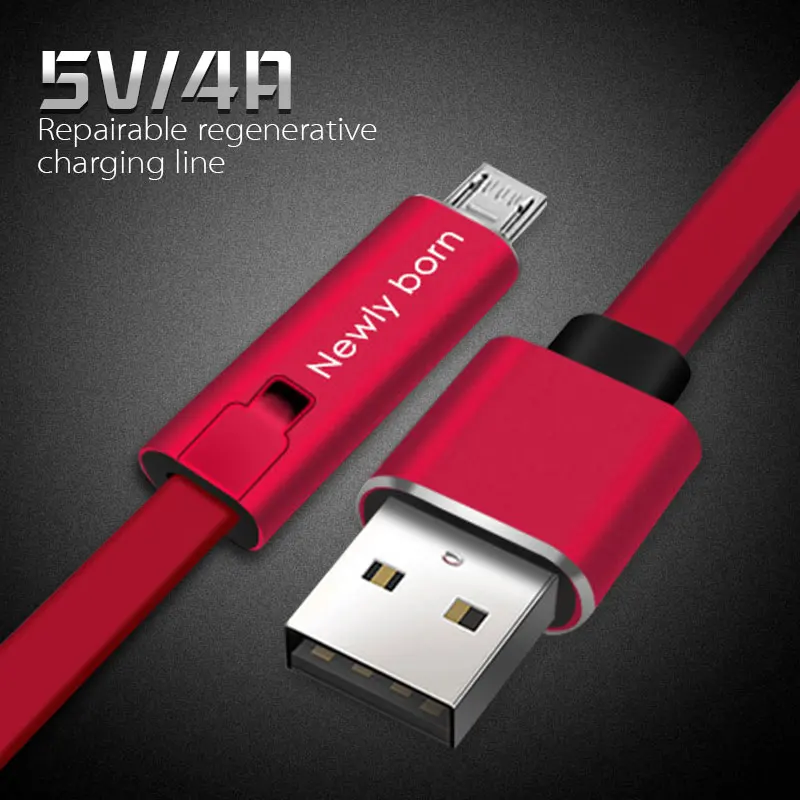 5 V 4A Быстрый ремонтный прочный зарядный кабель Micro USB/type C Быстрая зарядка линия