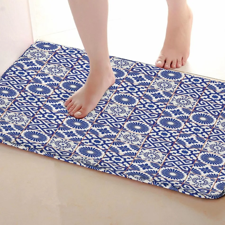 Полосатый Стиль Коврик для ванной комнаты, смешной Противоскользящий коврик для ванной, занавески для душа s аксессуары, соответствующие вашей душевой занавеске