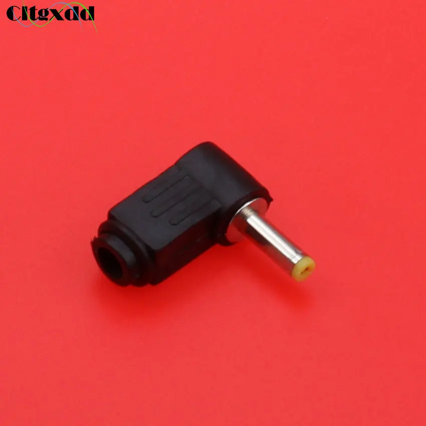 

cltgxdd Right Angle socket jack interface 4.0mm*1.7mm DC Power Cable Male Plug Connector Adapter,Solder ,DIY ,4.0/1.7mm