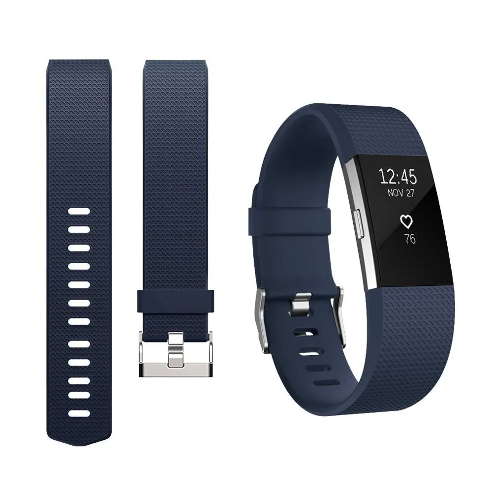 Honecumi для браслета Fitbit Charge 2 Силиконовый умный Браслет Ремешок Замена 10 цветов фитнес-браслет аксессуары для Fitbit