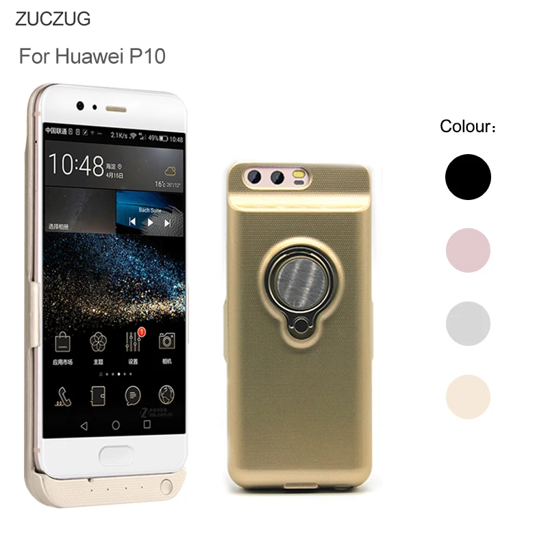 

ZUCZUG Extra Pack Battery Charger Case for Huawei P10 Power Bank Wireless Charging Cases Cover Rechargeable Phone Case Battery