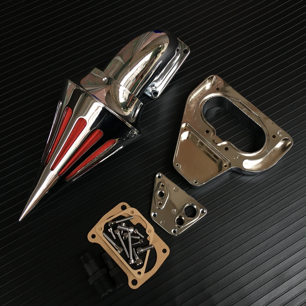 Chrome New Intake Spike Air Cleaner Kits For 2002-2009 Honda Vtx 1800 R S C N F VTX 2003 2004 2005 2006 2007 2008 | Автомобили и