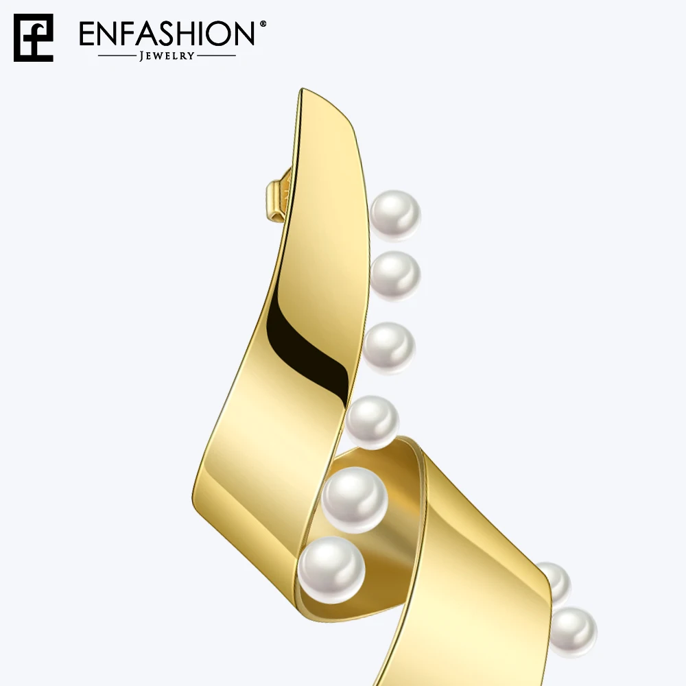 Enfashion жемчужные кружевные серьги для женщин модные ювелирные изделия длинные