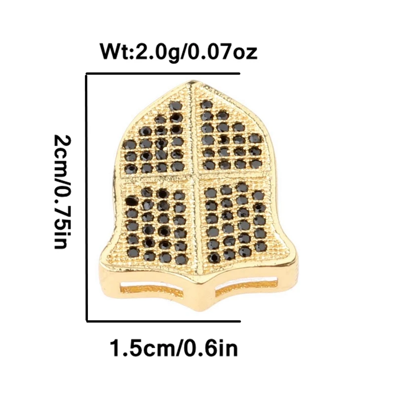 

2018 new Micro inlay CZ Retro Style Shield Po Jewelry Jewellery DIY Craft Bracelet Connection Jewelry Component Jewelry Bracelet