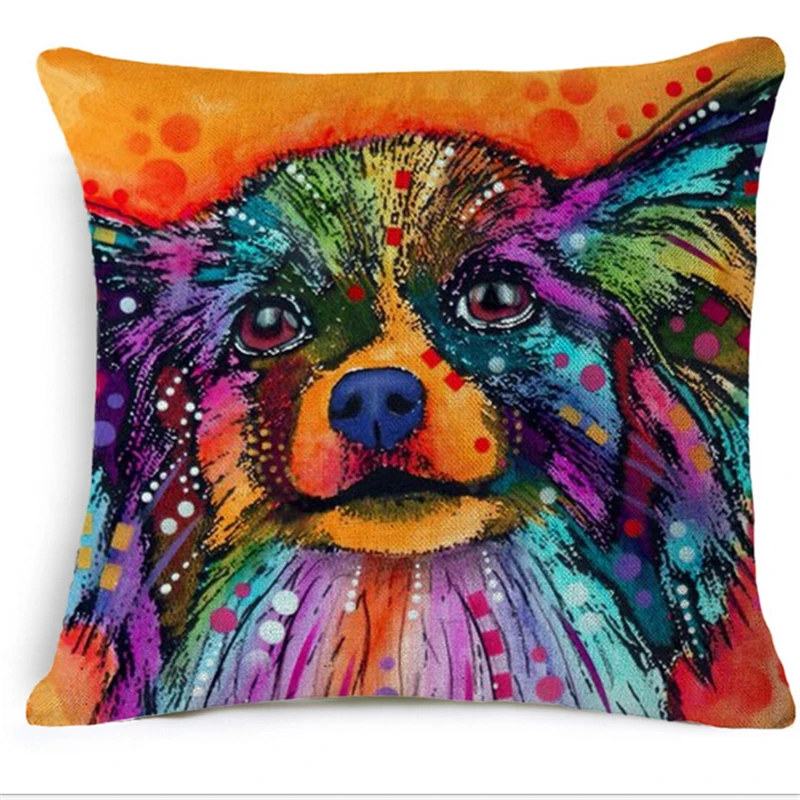 

Nordic Boston Terrier Dachshund Pug Dog Print Decorative Pillowcase Cushion Covers Sofa Chair Throw Pillow Case Home Decor b84