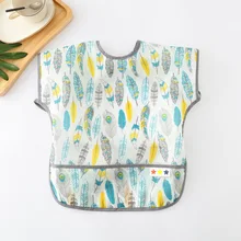 Водонепроницаемые Детские нагрудники, Одежда для новорожденных, брендовые Детские Слюнявчики, модный детский нагрудник без рукавов