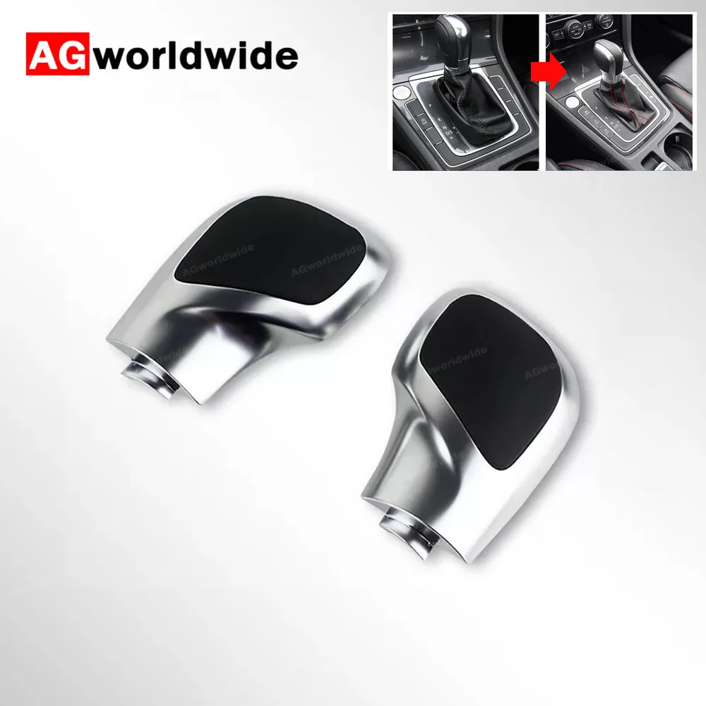 

Modification Chrome Matte Gear Shift Knob DSG Cover Cap For Volkswagen VW Golf MK6 MK7 R GTI Passat B7 B8 CC R20 Jetta MK6 GLI