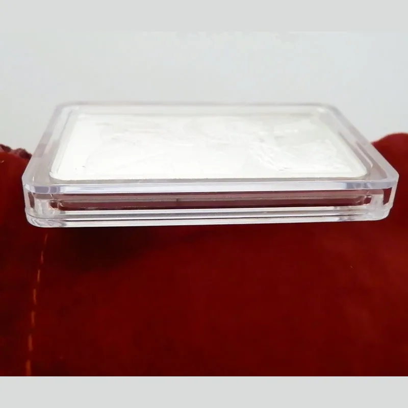 1OZ BAR/BULLION PLASTIC BOX CLEAR PLATIC BOX, 1PCS/LOT Hard Plastic Airtite Cases for 1 oz Bullion Bars Silver Gold 2