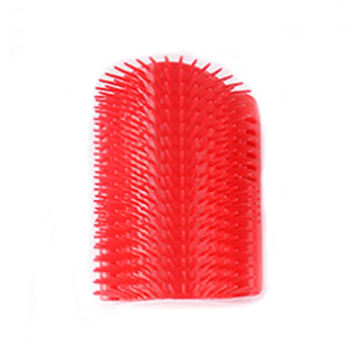 Расческа для домашних питомцев, съемная щетка для удаления волос, массажная расческа для ухода и чистки домашних животных - Цвет: Red