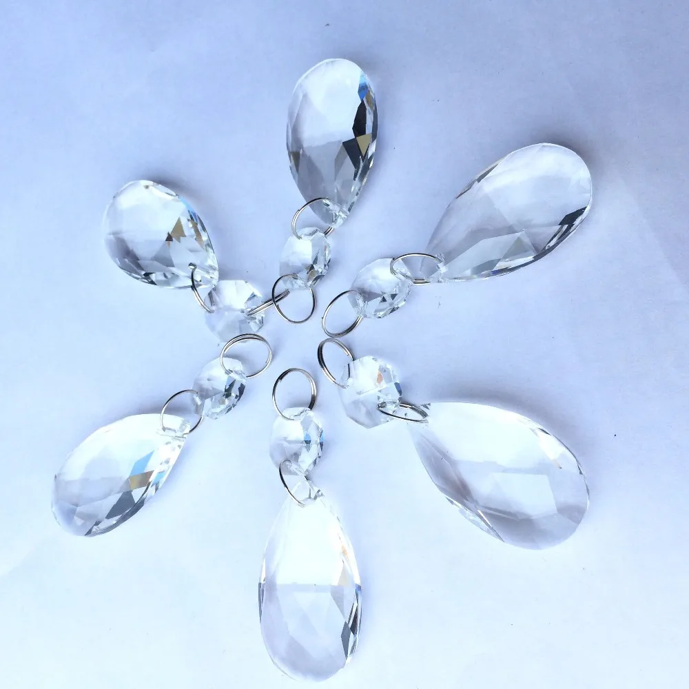 

Прозрачные стеклянные Восьмиугольные Шарики 14 мм с подвеской-подвеской для украшения торта на день рождения, Рождественская елка, 20 шт.