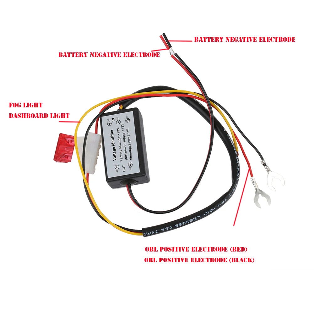DRL контроллер авто светодиодные Габаритные огни контроллер реле жгута диммер ON/OFF 12-18 В туман свет контроллер