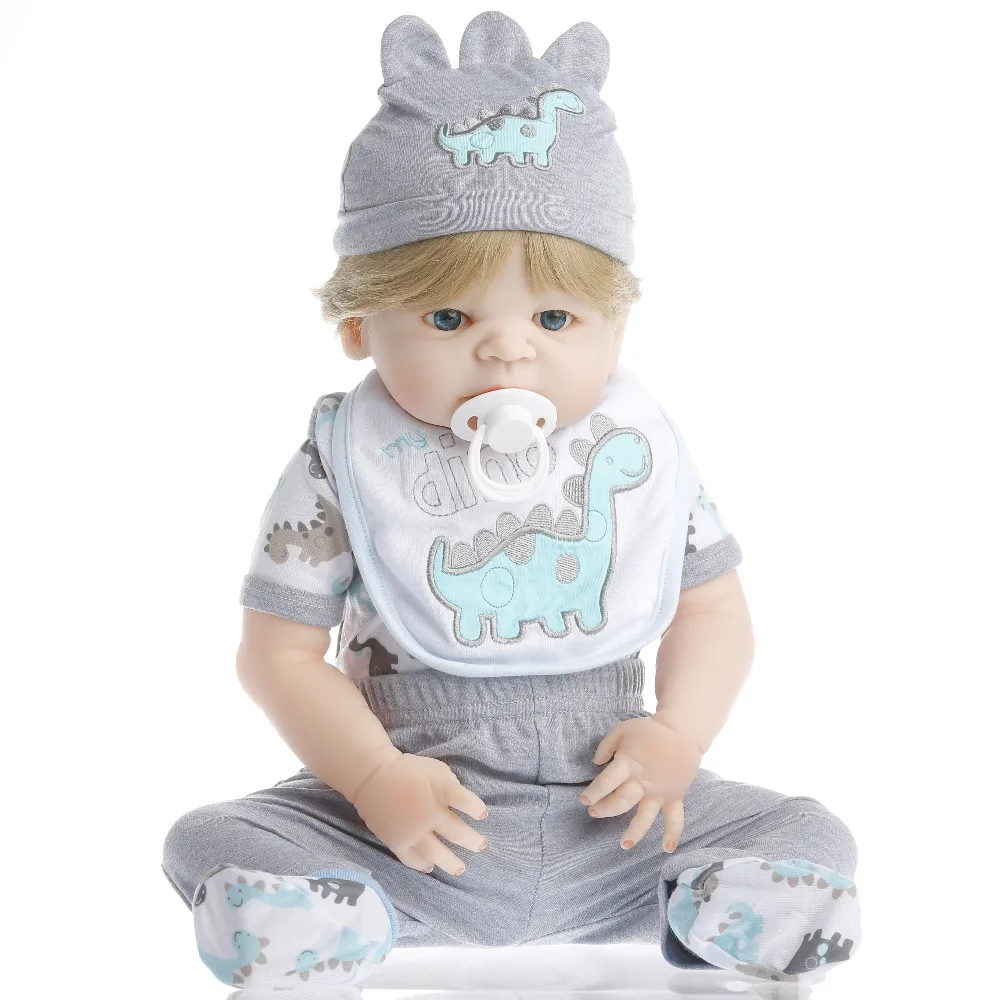 SanyDoll 22 дюйма 55 см силиконовые куклы Реборн Реалистичная кукла реборн милый