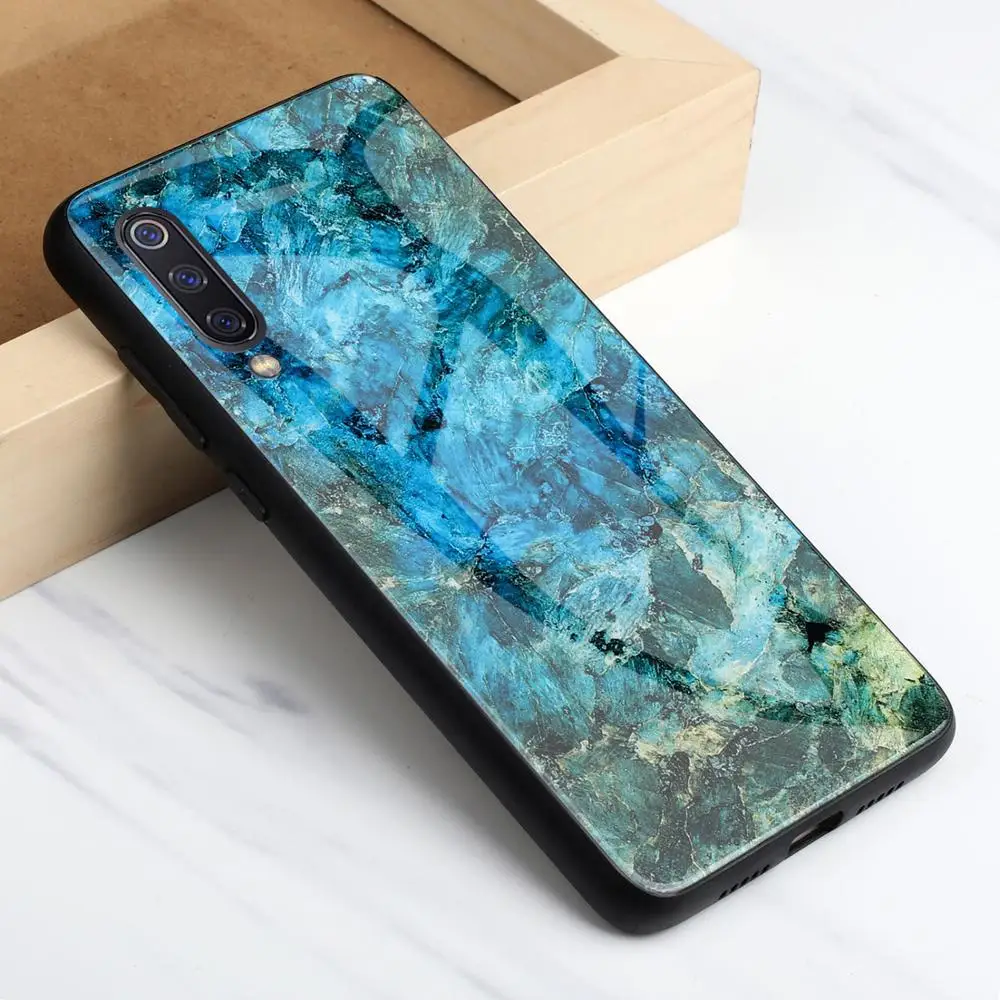 

Frame Fashion Marble Glass Case For Xiaomi Mi 9 SE Mi 9 Mi9 Redmi Note 7 Note 6 Redmi 6 Pro Silicone Scratch-proof Glass Cover