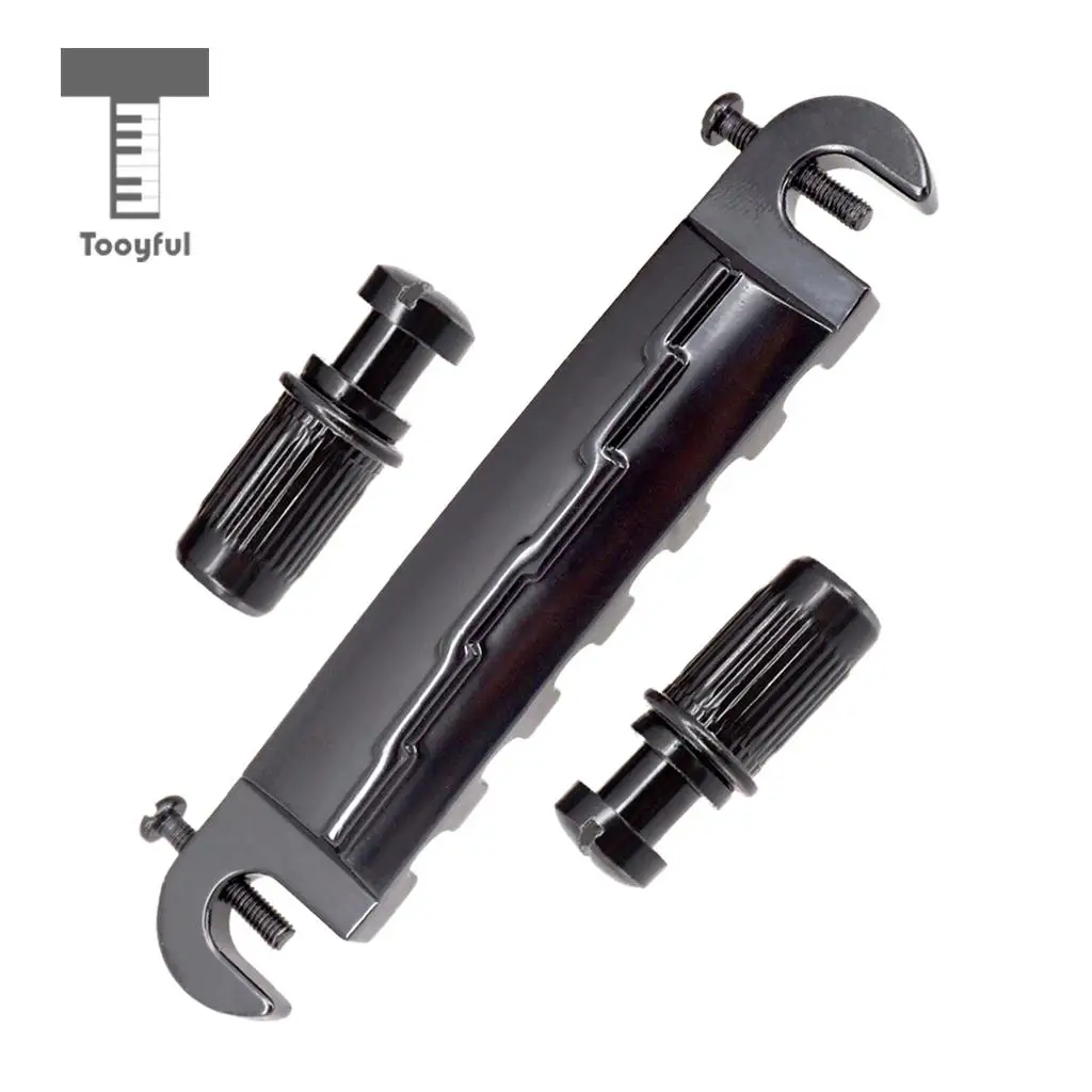 Tooyful Compensated Wraparound Bridge Tailpiece with Studs for LP Style Guitar Parts Accessories