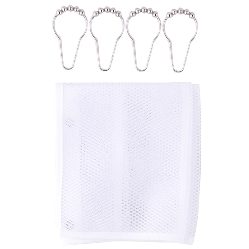

1 Mesh Bath Shower Organizer Bathroom Storage Caddy Soap Shampoo Toiletry Hang with 4 hooks