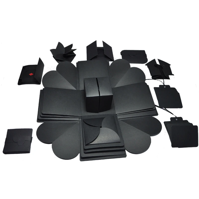 

1set DIY Explosion Box Suprise Gift Box For Birthday Party Wedding Decorations Paper Box Scrapbook Photo Album Decor